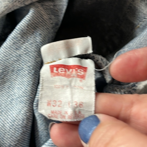 Levi’s Men’s Vintage Acid Wash Button Fly 501 Jeans size 32 x 36 - Picture 10 of 15